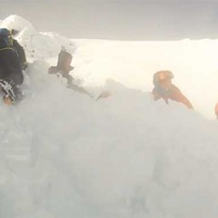 Espectaculares imágenes de una avalancha en el Peñalara