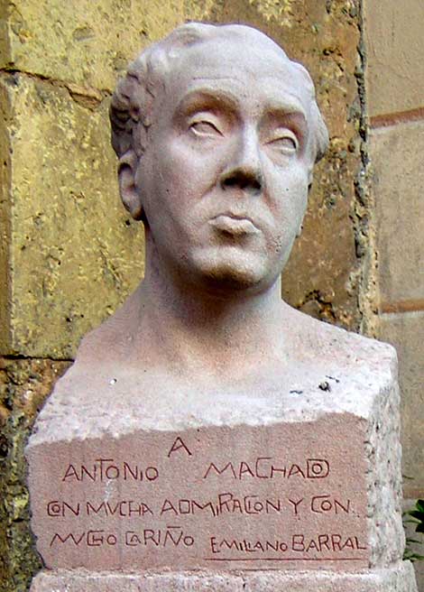 Busto de Machado en la Casa Museo de Segovia.
