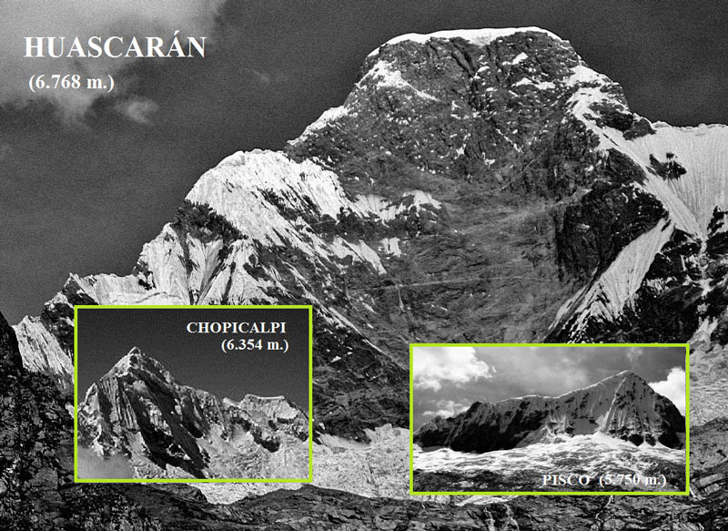 Picos realizados por la expedición segoviana 'SEGOVIA ANDES 1980'