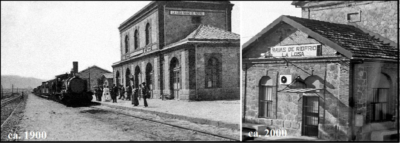 Estación de La Losa-Navas de Riofrío, circa 1900.