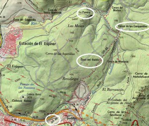 Mapa IBERPIX San Rafael-Las Paneras