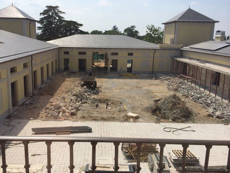 Aspecto actual del lugar de la obra, donde se han iniciado los primeros trabajos.