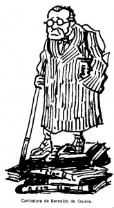 Caricatura de Constancio Bernaldo de Quirós.