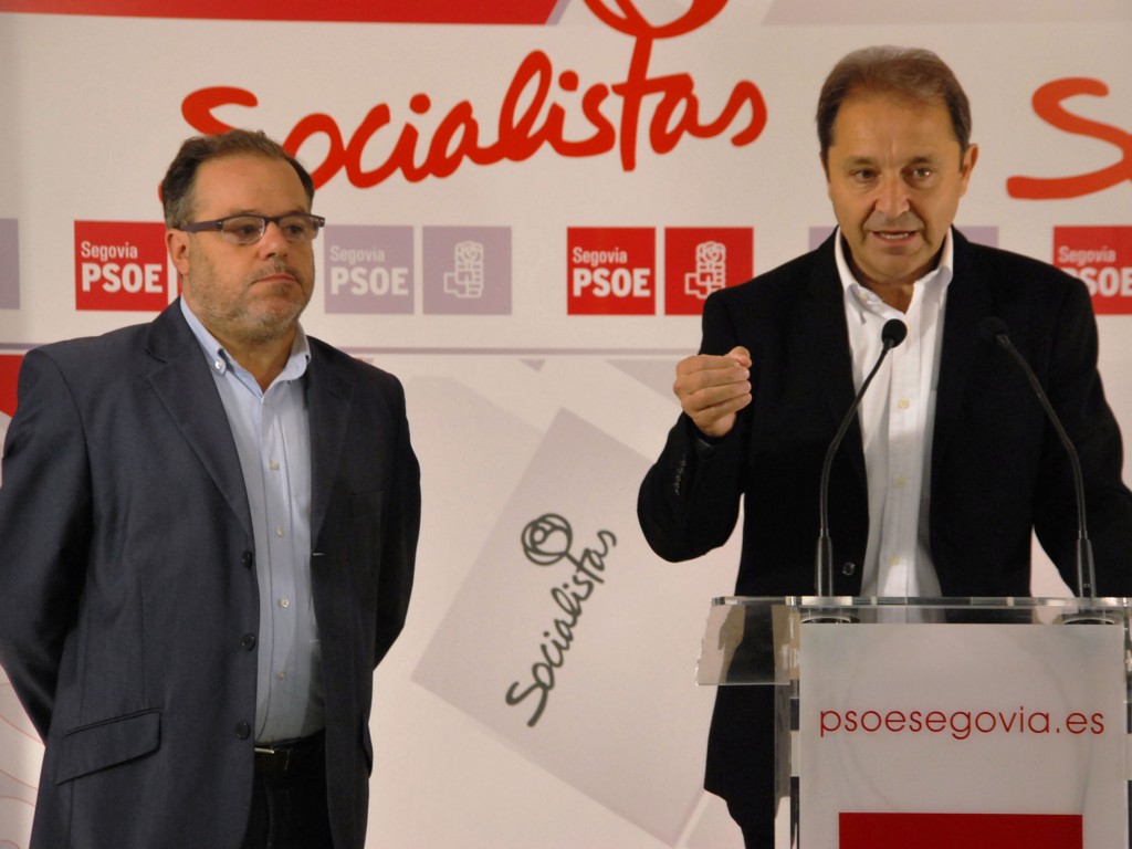 Los parlamentarios socialistas, Juan Luis Gordo y Félix Montes.