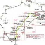 Recorrido GR88 por la provincia de Segovia. Mapas 1:50000 correspondientes al mismo.