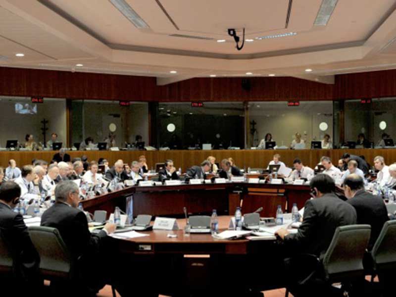 Una reunión de los ministros del Ecofin.