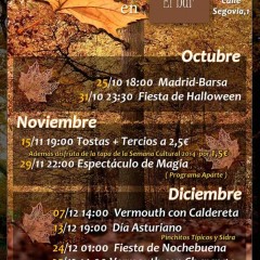 Bar de Arriba: agenda noviembre-Navidad
