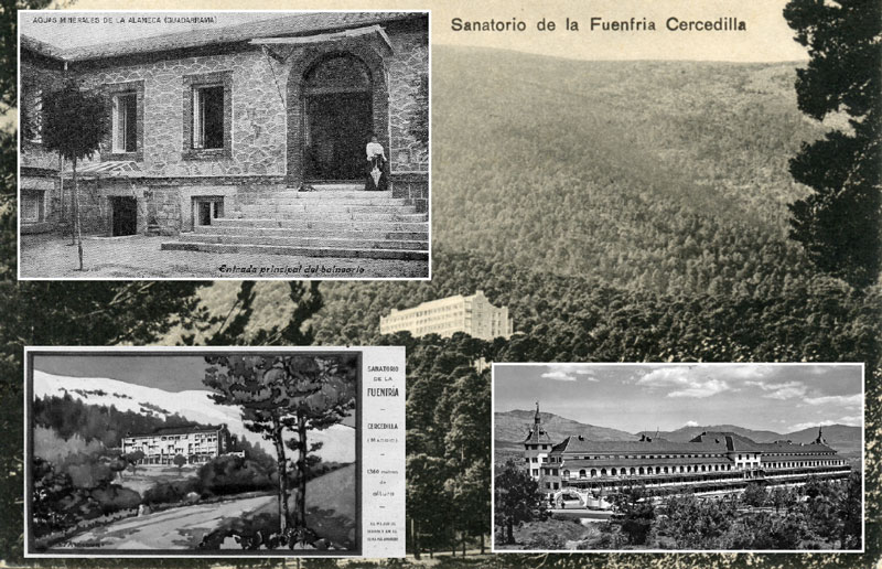Balneario y sanatorios en la sierra de Guadarrama.