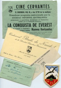Actividades Sociedad Deportiva Excursionista, sección de Segovia, años 50.