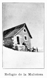 Antiguo refugio de la ‘Maliciosa’, año 1916.