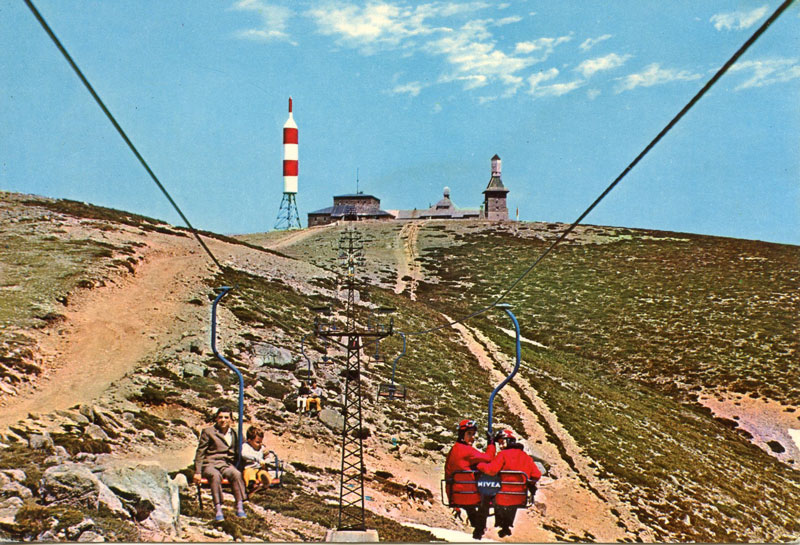 Telesilla de las ‘Guarramillas’, postal editada en 1964.