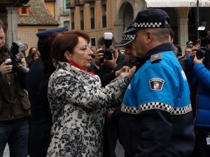 La concejala María José Andrés, en un reciente acto de la Policia Local.