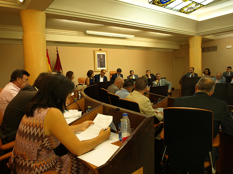 Vista parcial del salón de plenos en julio, cuando se aprobaron los nombramientos.