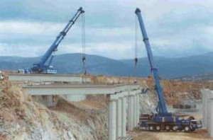 Obras de construcción de la SG-20.