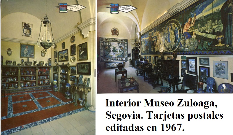 Tarjetas postales del antiguo Museo Zuloaga, editadas en 1967.