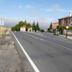 La carretera de Palazuelos, donde esta semana ha muerto un hombre atropellado.