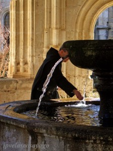 Monje actual en el monasterio de El Paular, Rascafría.