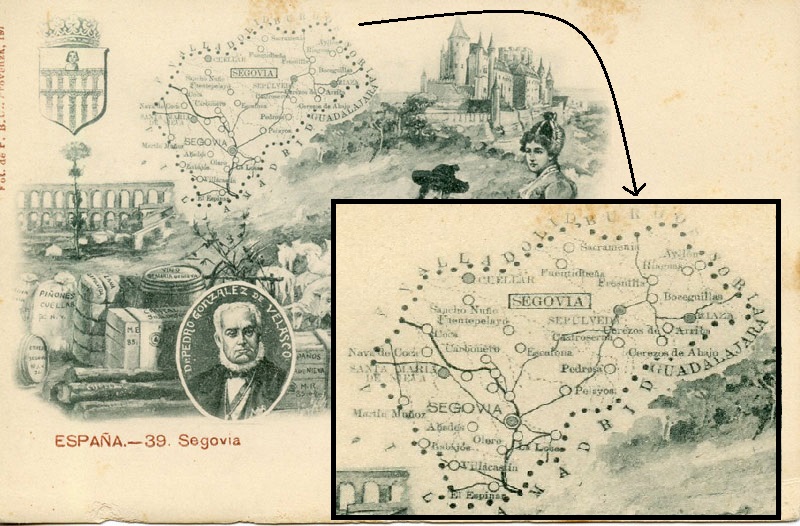 Tarjeta postal ‘España.- 39 Segovia’, “Fot. de P.B.U., Provenza 197’ (ca.1903).