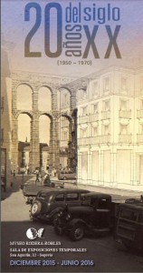 Cartel exposición ’20 años del siglo XX’.