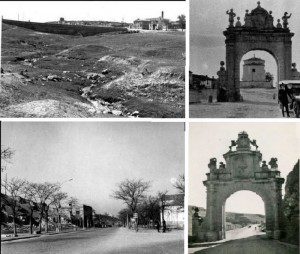  Bicis sin cadena, Segovia, recorrido 1933: Puente Valdevilla-Puerta Madrid.Paseo Nuevo-La Fuencisla.