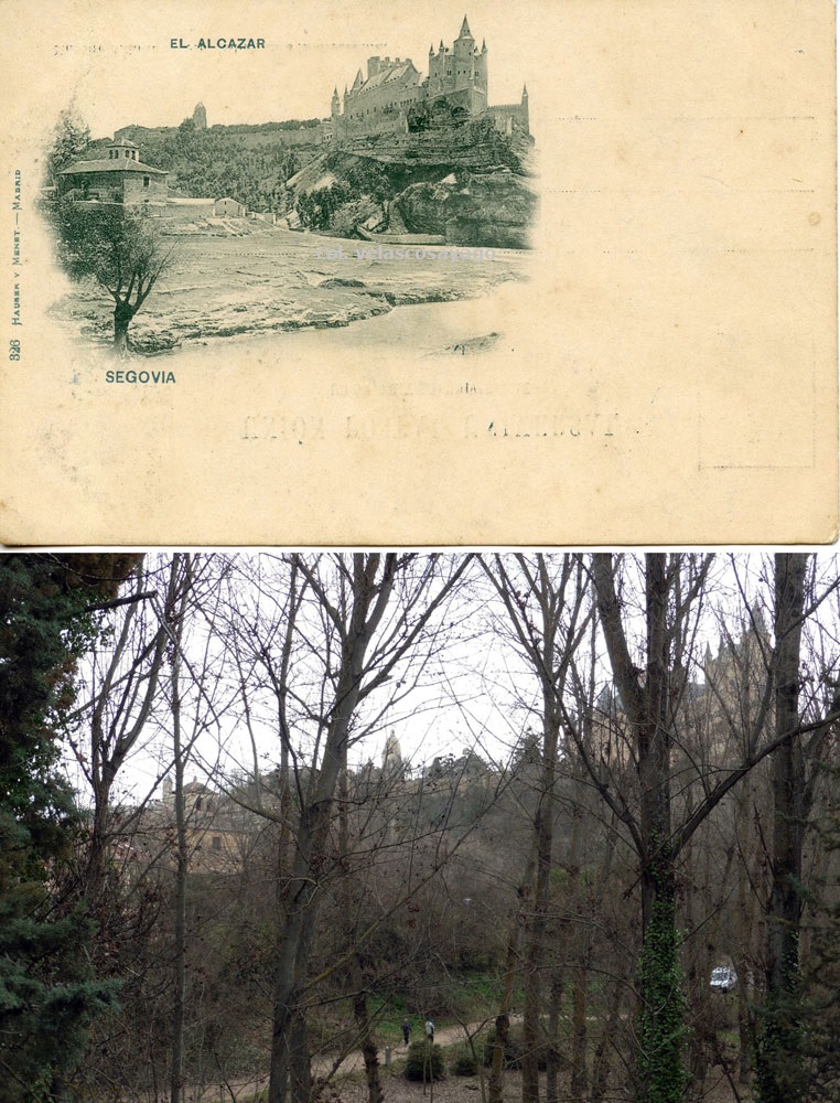 Comparativa de la imagen nº 326 (Serie General H y M) anterior 1905 y actual -1-.