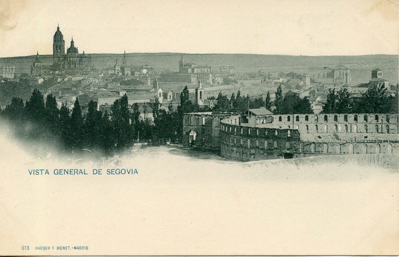  Vista general de Segovia, tarjera de Hauser y Menet nº 613 (1).