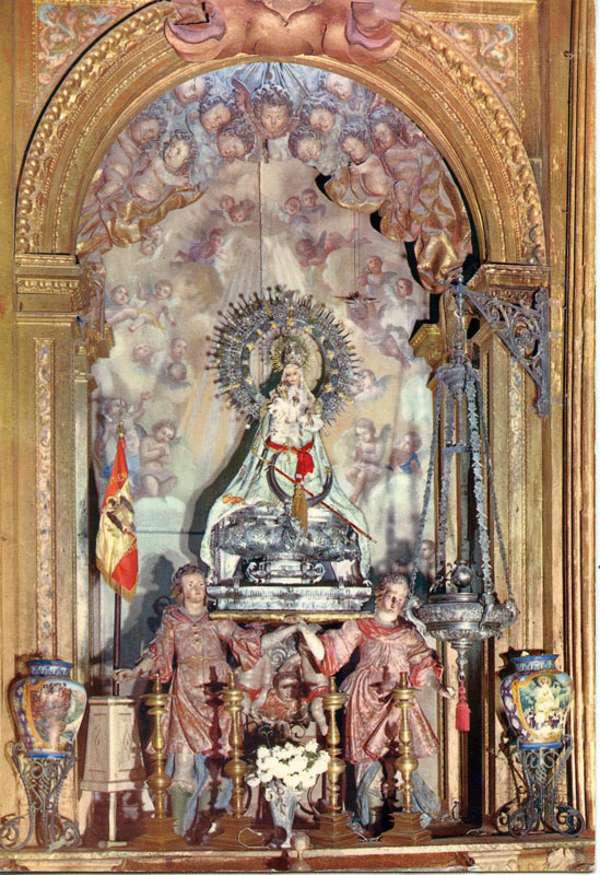 Tarjeta postal Virgen de la Fuencisla; Garrabella, 1964.