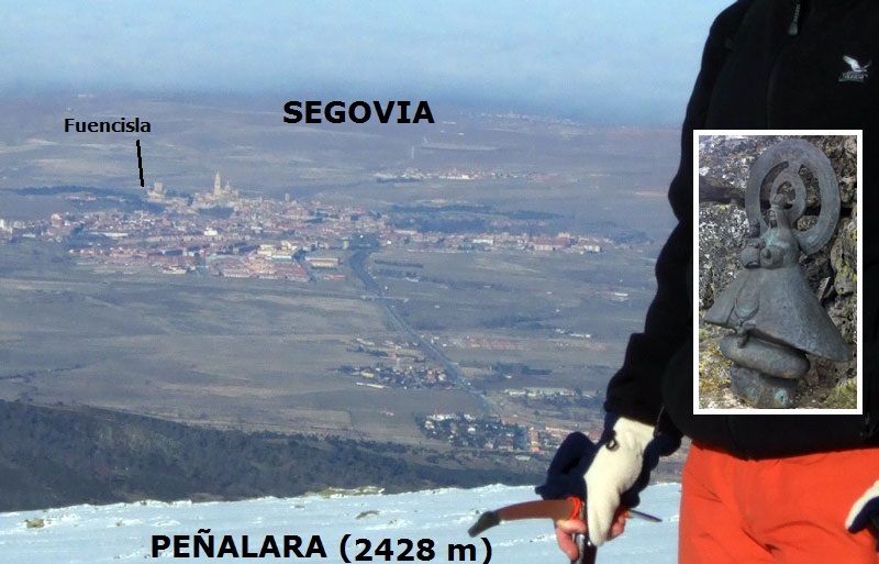 Segovia desde las laderas de Peñalara (2428m.).
