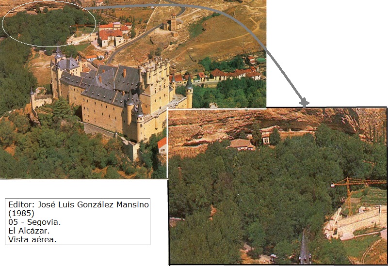  Vista aérea del Alcázar de Segovia editada por ‘José Luis González Mansino’ (D.L. 1988).