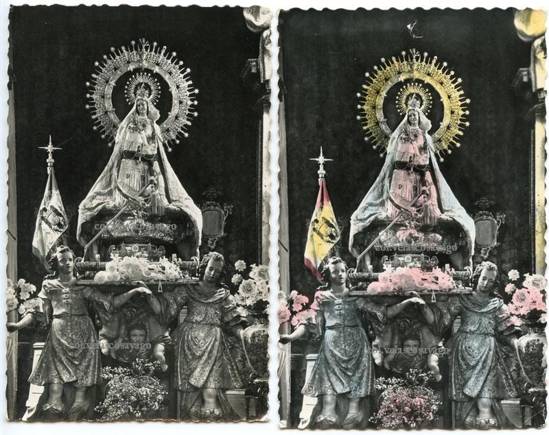 Tarjetas postales de la Virgen de la Fuencisla, ‘García Garrabella’.