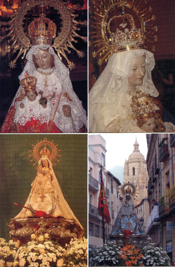 Tarjetas postales Virgen de la Fuencisla; Real Cofradía de la Virgen.