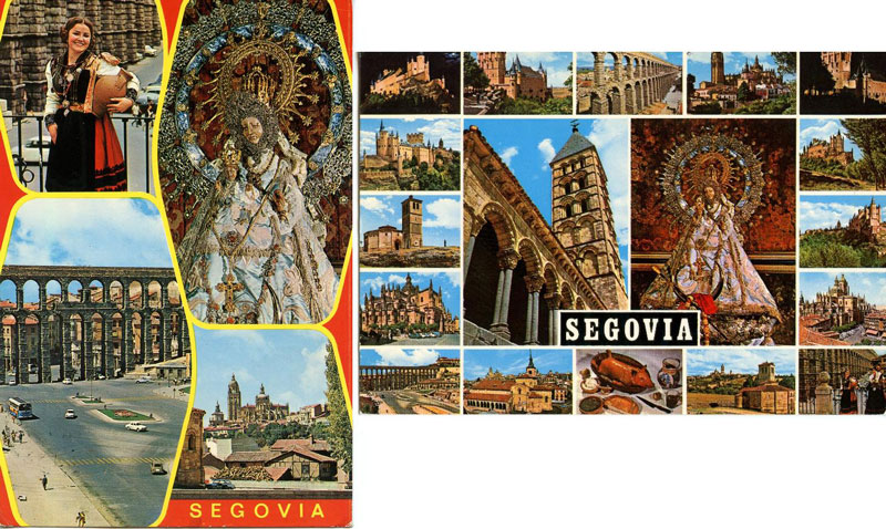 Tarjetas postales Virgen de la Fuencisla; Garrabella 1969.
