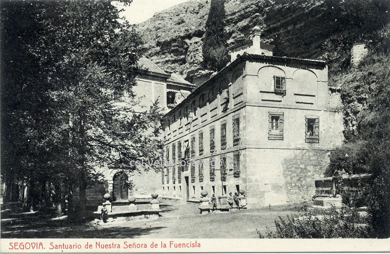 Santuario de la Fuencisla y casa del Capellán, fototipia Thomas.