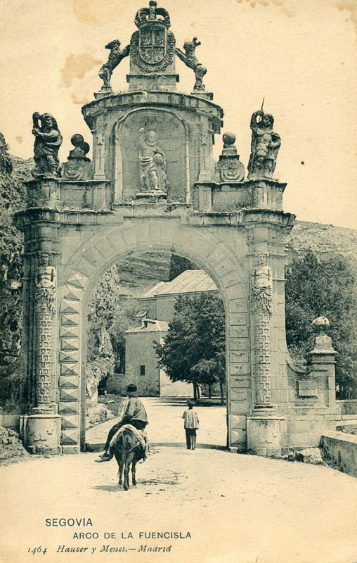 Tarjeta postal de la Serie General de Hauser y Menet (nº 1464), Arco de la Fuencisla.