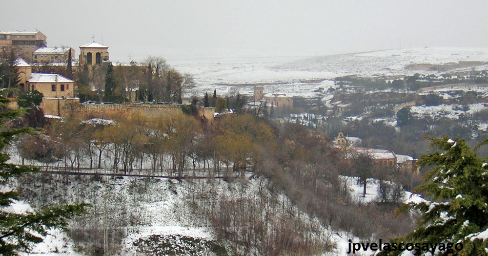 Valle del Eresma, Segovia, desde el mirador del Ángel.