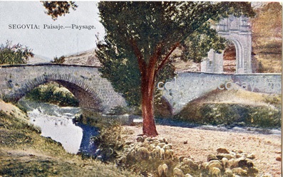 Tarjeta postal de la Junta de Turismo de Segovia, 1929.