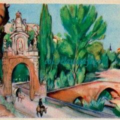 Postales de Segovia: La Virgen de la Fuencisla -Arco- (y 4).