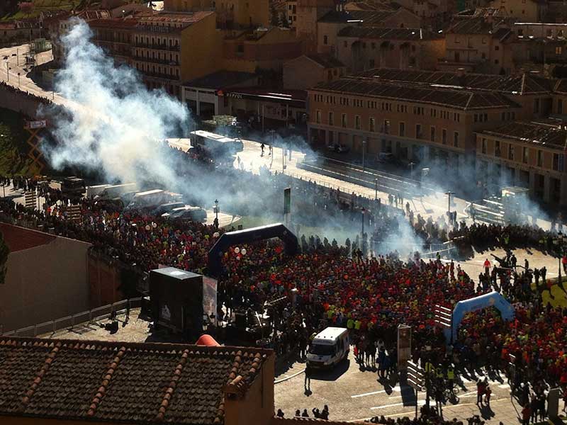 Salida de la Media Maratón, desde el Postigo.