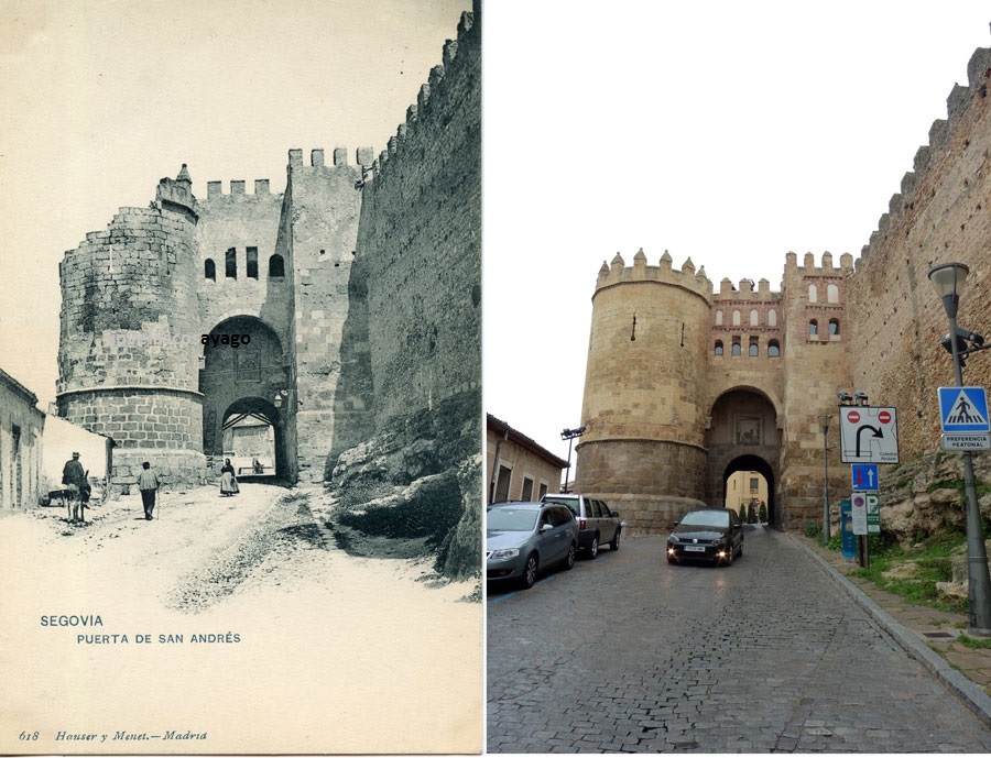 Tarjeta postal Hauser y Menet nº 618 Segovia (tres personas).