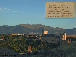 Vista de Segovia desde las inmediaciones del ‘Mirador de San Roque’, en Zamarramala.