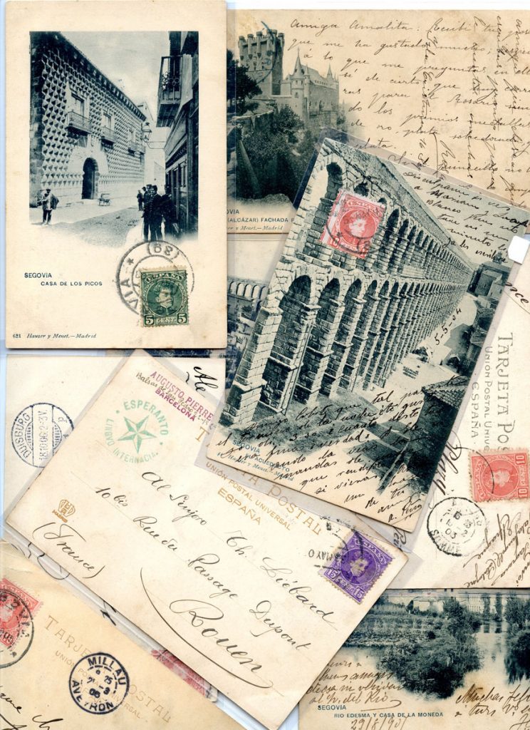 Postales circuladas de Segovia a principios del siglo XX.