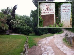Valle del Clamores y plazas conmemorativas de su recuperación.