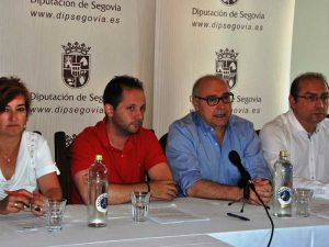 El equipo director del grupo socialista en la Diputación.