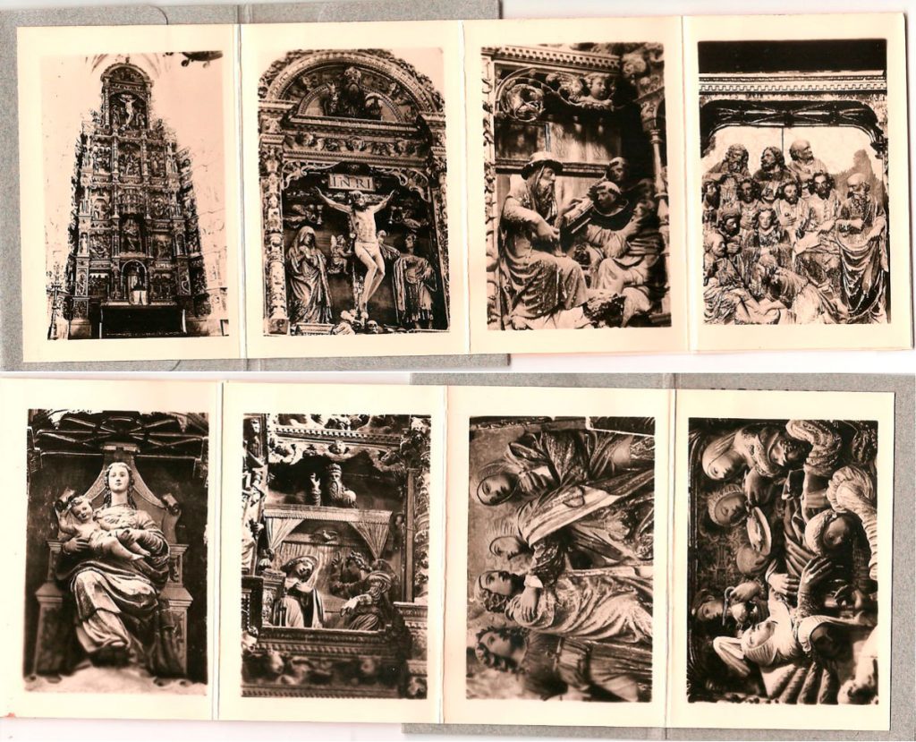 Postales del retablo mayor del monasterio del Parral, Segovia