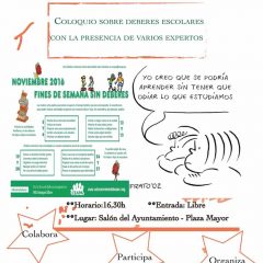 Debate en Torrecaballeros sobre los deberes en la escuela