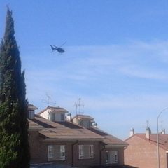 Un helicóptero a la “captura” de Segovia