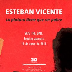 El Esteban Vicente gira fuera de Segovia la obra del pintor