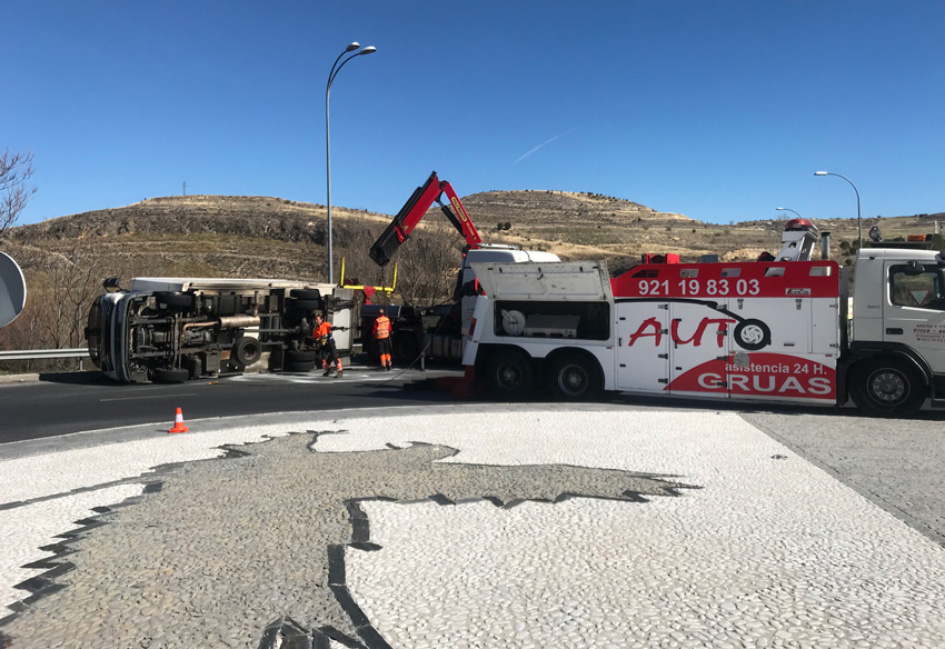 Desvíos al tráfico en la rotonda