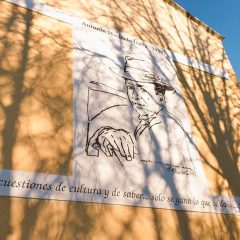 ‘Esgrafiando’ a Machado en La Cárcel de Segovia