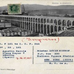 Tarjetas Postales de Segovia: El intercambio postal